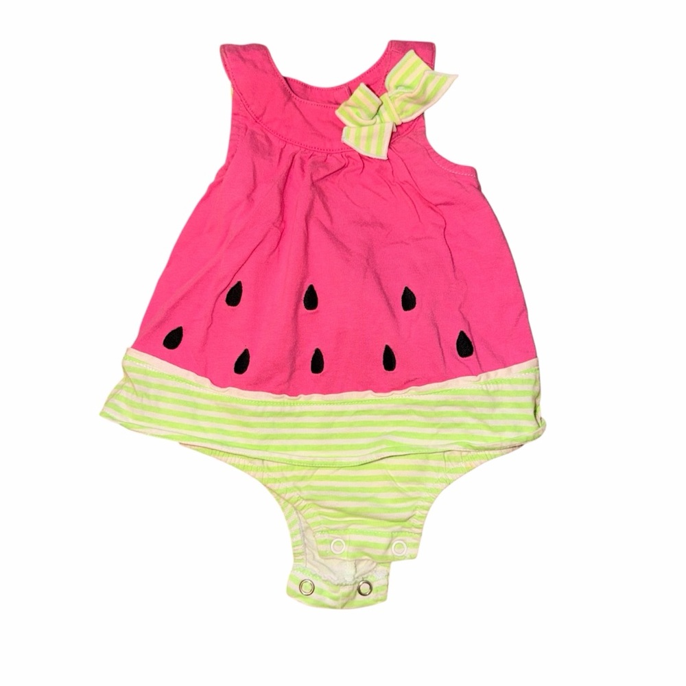First Impressions Baby Girl Watermelon Romper 0-3M